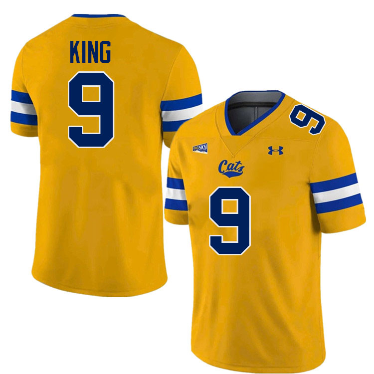 #9 Ryan King Montana State Bobcats Jerseys Football Uniforms Stitched-Navy #9 Ryan King Montana State Bobcats Jerseys Football Uniforms Stitched-Navy